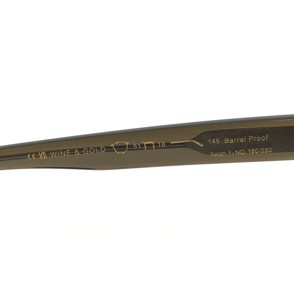Erkers x Kevin Kretch II Eyeglasses Frames WINE & GOLD Barrel Proof 51-18-145